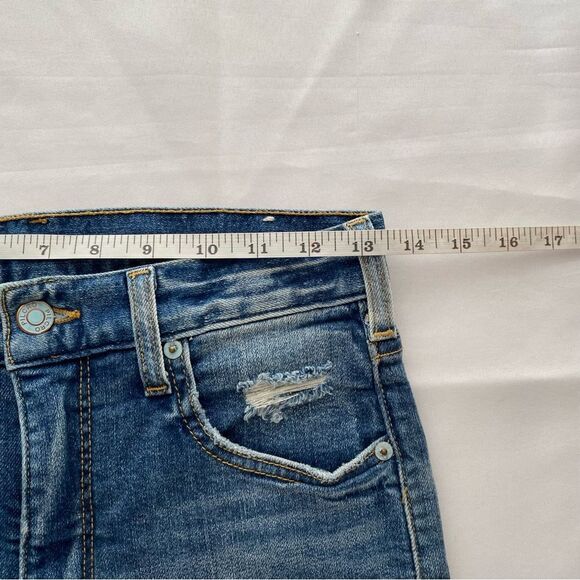 Anthropologie x Pilcro The Selvedge Vintage Straight Distressed Jeans Size 27 - Picture 15 of 16